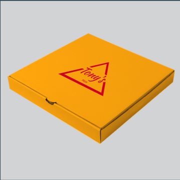 Pizza boxes produced by Universal Enterprises