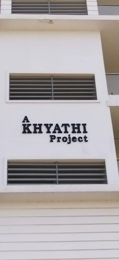 Powder-coated steel letters produced by Universal Enterprises