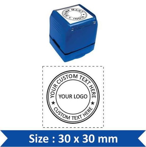 Pre-ink stamp — 30 × 30 mm produced by Universal Enterprises