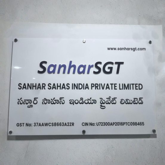 Stainless steel letters produced by Universal Enterprises