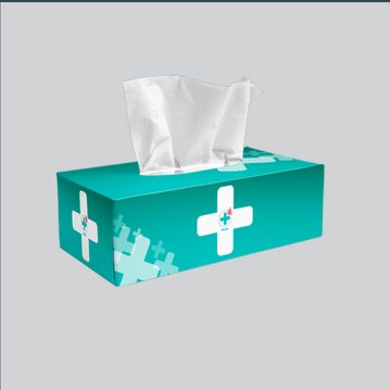 Tissue boxes produced by Universal Enterprises